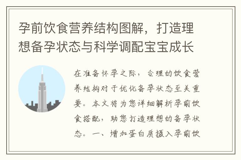 孕前飲食營養結構圖解，打造理想備孕狀態與科學調配寶寶成長需求