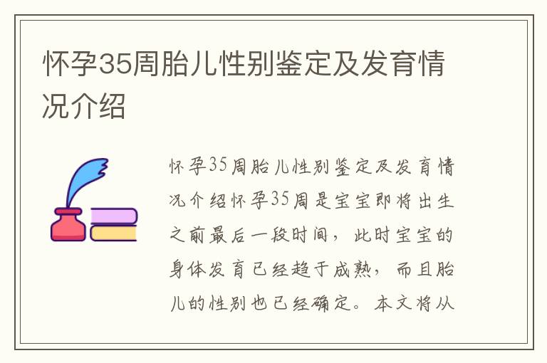 懷孕35周胎兒性別鑒定及發育情況介紹