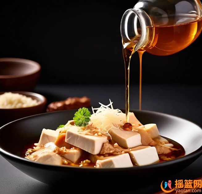 雞茸豆腐—美味佳肴